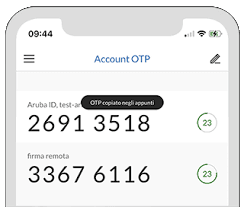 Aruba App OTP